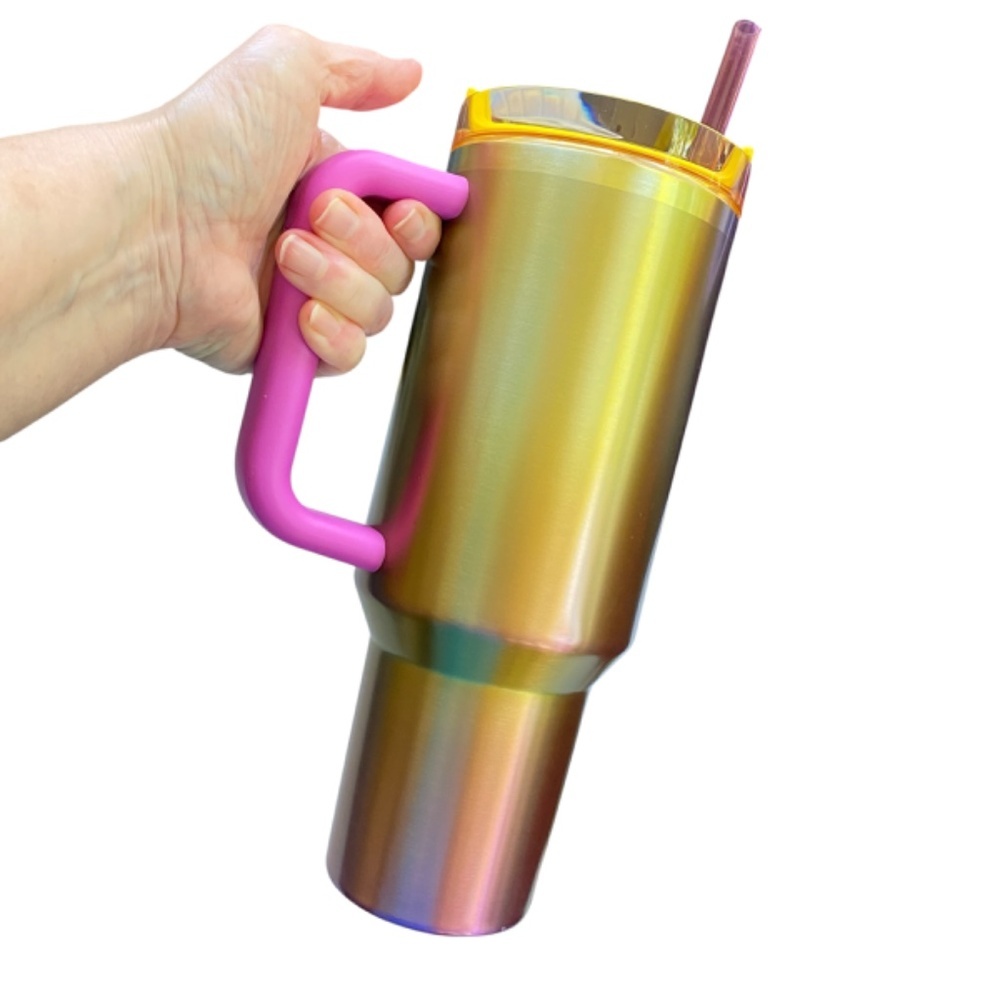 STARBUCKS Stanley 2024 40oz Quencher Summer Gradient Tumbler With Straw - Picture 2 of 10